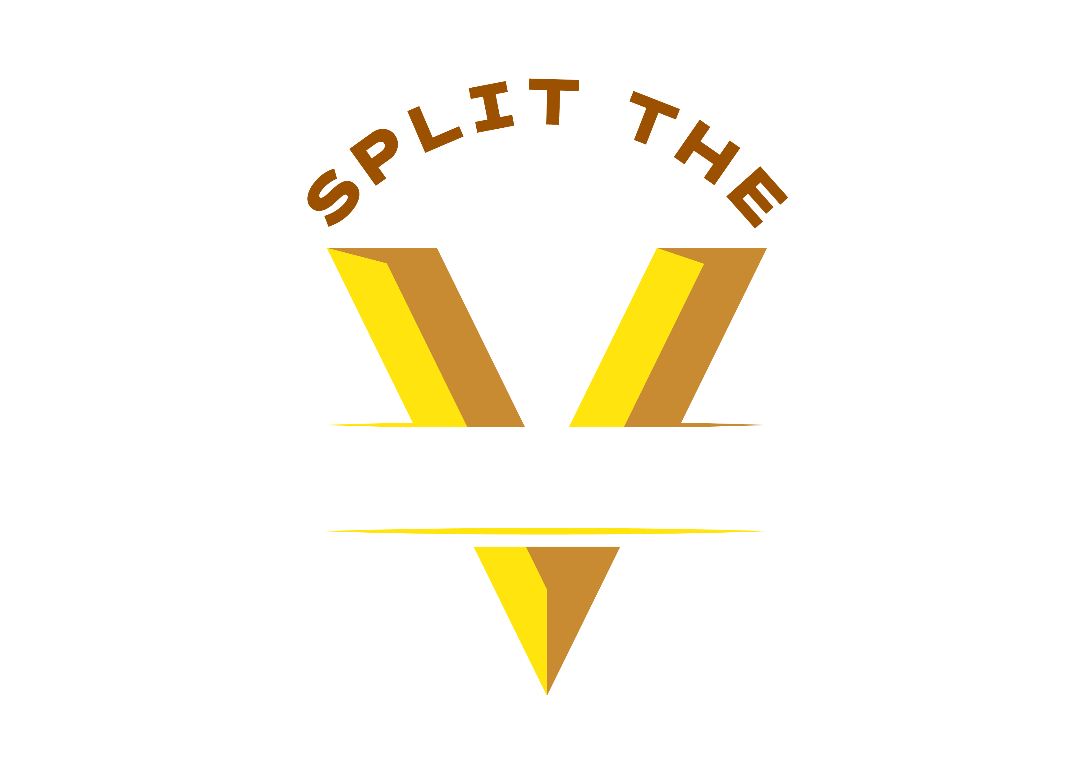 Split The V logo